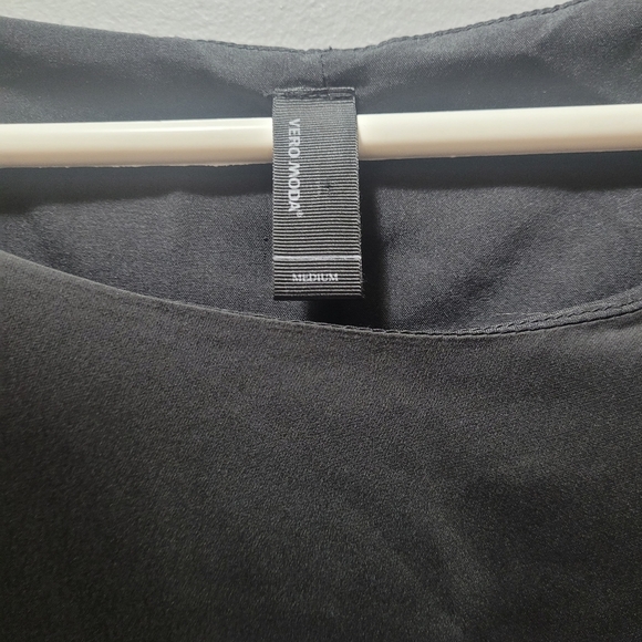 Vero Moda Black Cap Sleeve Dress Size M - Picture 4 of 8